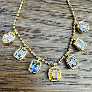 Multicolor Sapphire Bali Necklace