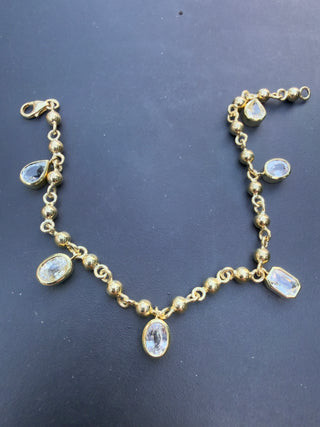 Multi-Shape Pastel Sapphire Festoon Bracelet