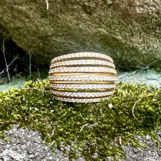 Pavé Diamond Rainbow Ring