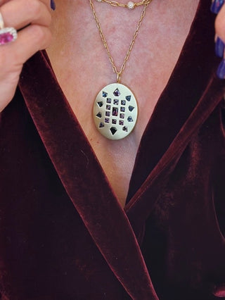 Spinel Majestic Medallion Pendant