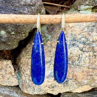 Pear Shaped Lapis Joyce Earrings