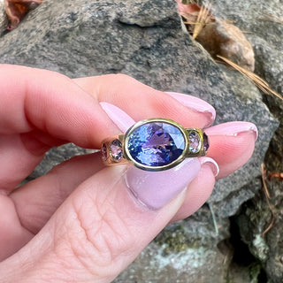 Tanzanite and Spinel Samira Ring