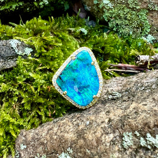 Freeform Boulder Opal Mischa Ring