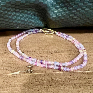Multicolor Pastel Sapphire Rosie Beaded Necklace
