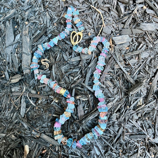 17" Mixed Beryl and Tourmaline Beaded Necklace