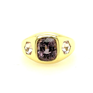 Cushion Spinel and Hexagon Morganite Olena Ring
