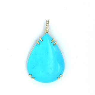 Pear Shaped Turquoise Starlet Pendant