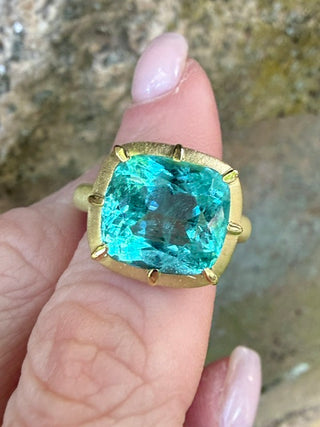 Ametrine Ring in 18k Gold Griffin Mounting