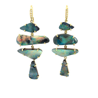 Boulder Opal Four Stone Joyce Earrings