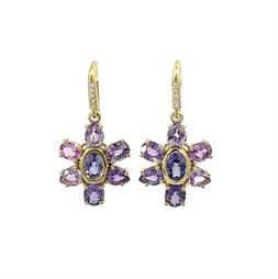 Multicolor Sapphire Paloma Earrings