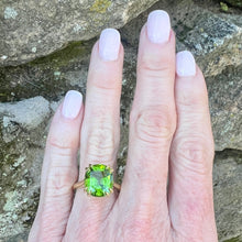 Cushion Cut Peridot Olivia Ring