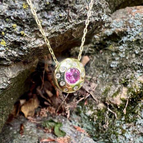 Pink Sapphire Bella Necklace