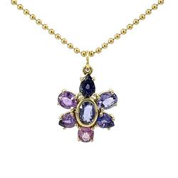 Multiolor Sapphire Paloma Necklace