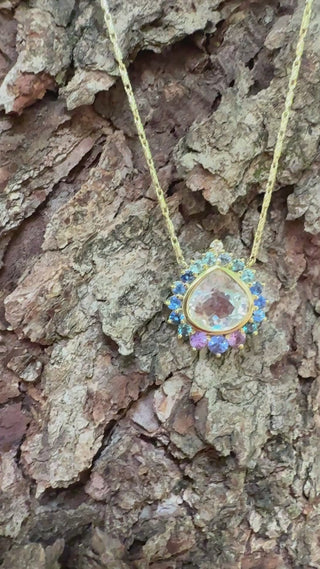 Madagascar Moonstone & Multi-Gemstone Elara Necklace