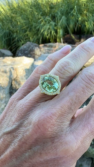 Green Tourmaline Jordan Ring