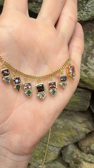Spiked Spinel Remi Necklace