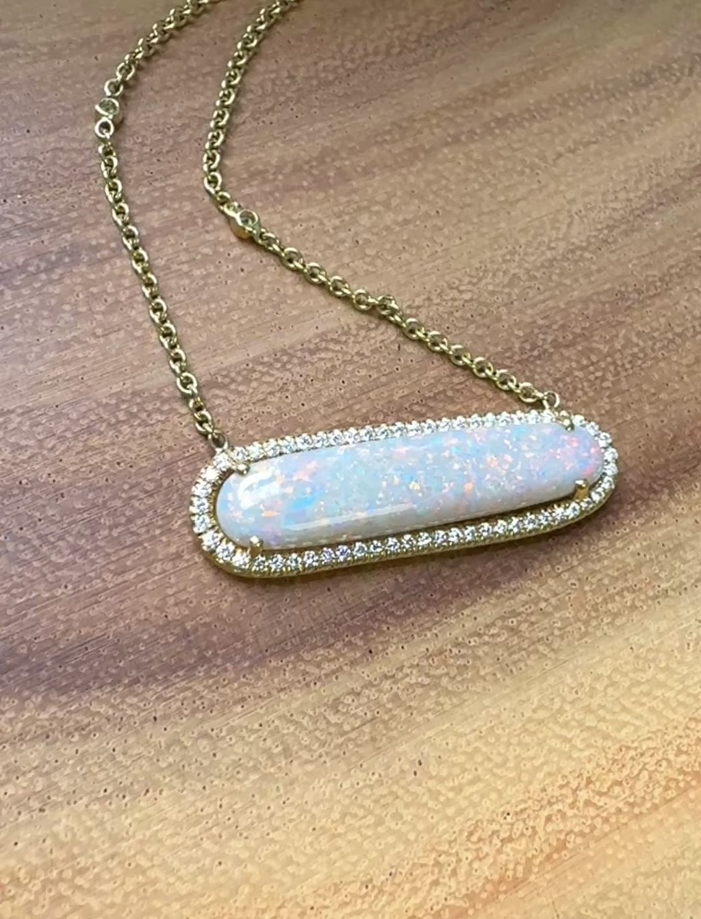 Oval Opal Layla Necklace