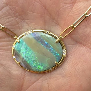 Boulder Opal Sprinkle Necklace
