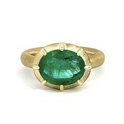 Oval Emerald Griffen Ring