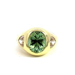 Peridot and Morganite Olena Ring