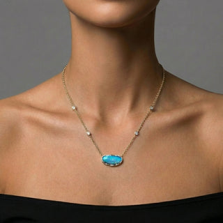 Freeform Boulder Opal Sprinkle Necklace