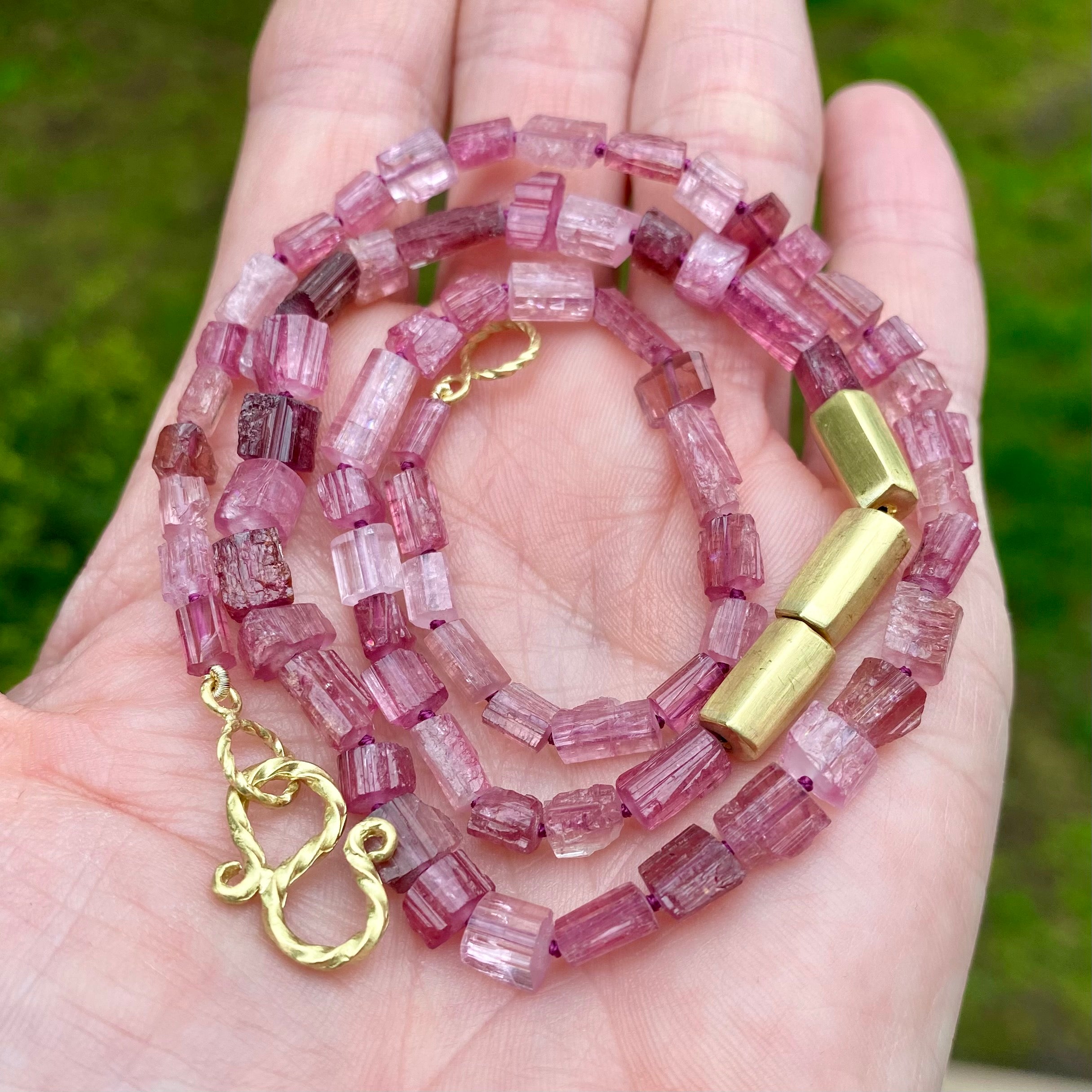 Rhodonite Pink Three In One 99 Beads Necklace & Bracelet & Misbaha |  Boutique Ottoman Exclusive