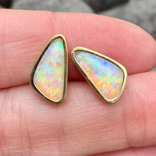 Triangular Opal Zelda Studs