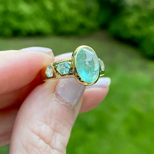 Green Beryl Samira Ring