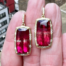 Pink Tourmaline Sprinkle Earrings
