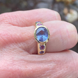Blue Sapphire Samira Ring