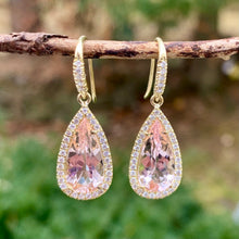 Pear Shape Morganite Mischa Earrings