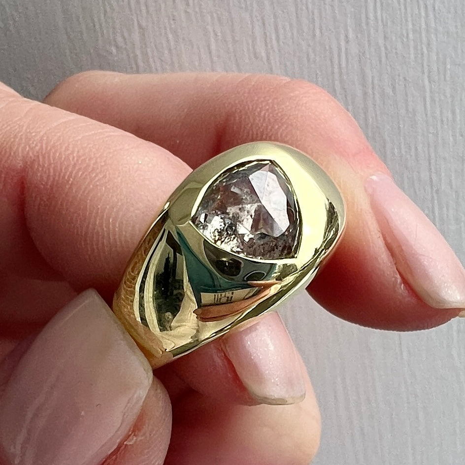 Salt and Pepper Diamond Olena Ring