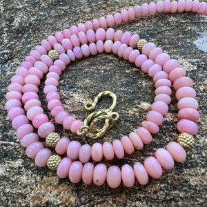Pink Opal Chelsea Beaded Necklace