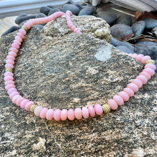 Pink Opal Chelsea Beaded Necklace