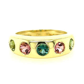 Pink and Green Tourmaline Olena Band