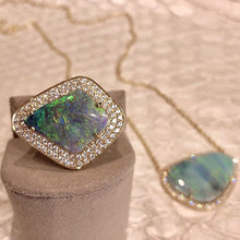 Sophie Kite Shaped Boulder Opal Ring